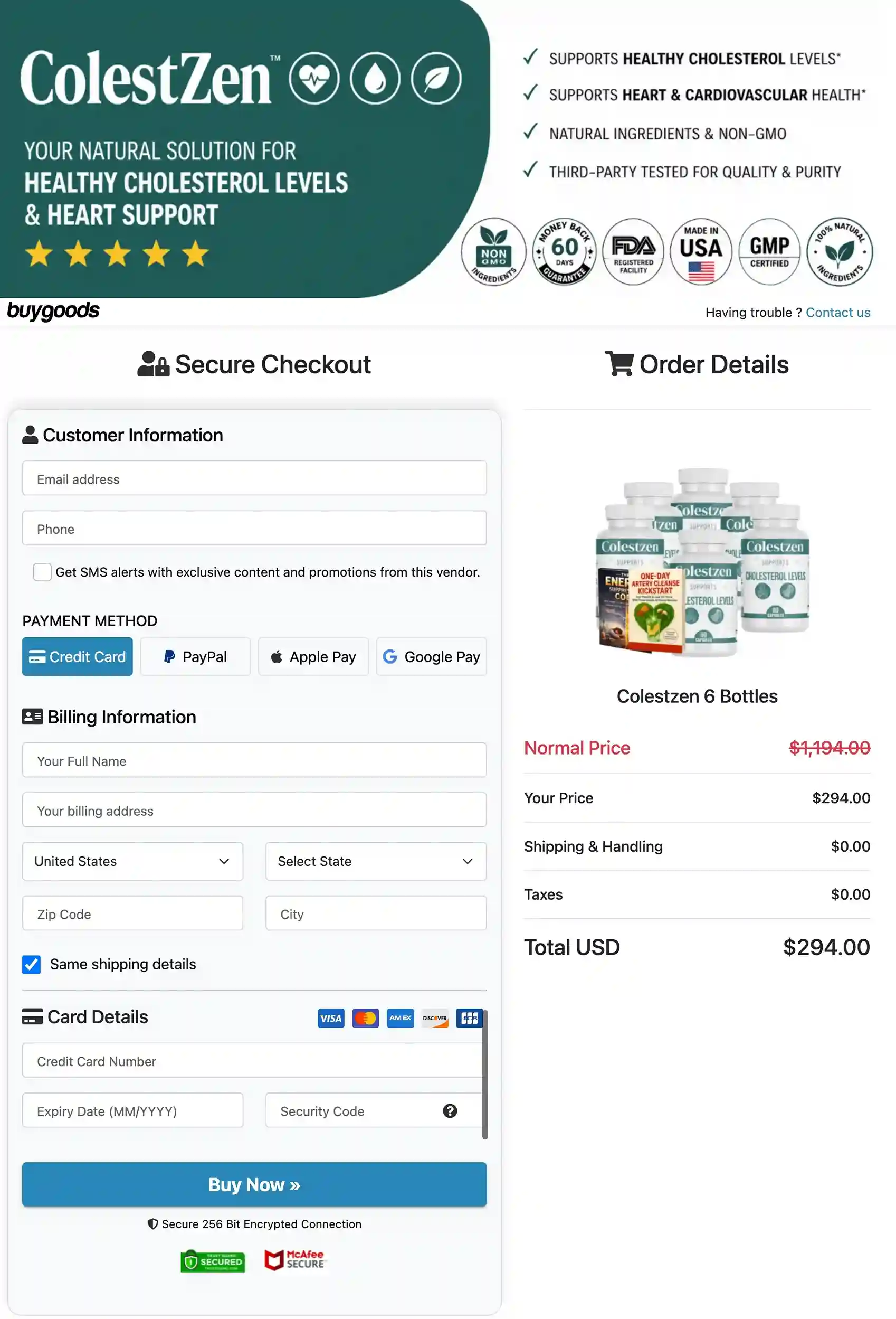 Colestzen Secure BuyGoods Payment
